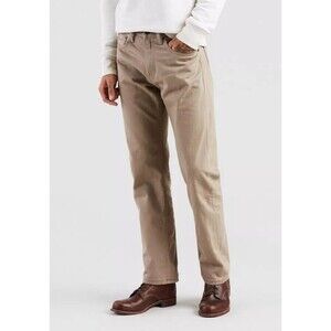 NWT Levi's 505 Regular Fit Straight Leg Khaki Jeans Pants Mens 40x32 #005050718